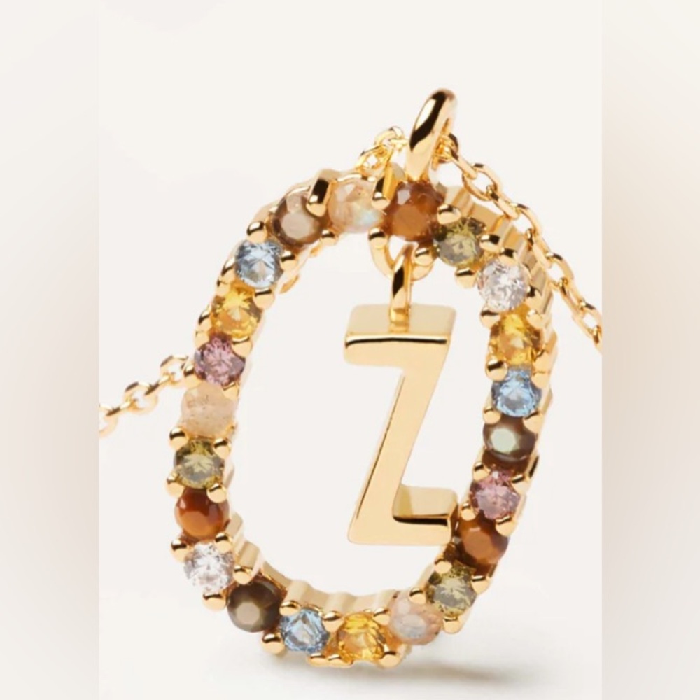 PD PAOLA LETTER Z 18KT GOLD PLATED NECKLACE BRAND NEW APROX 19 inches